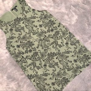 Forever 21  Mini Dress Floral Green & Black